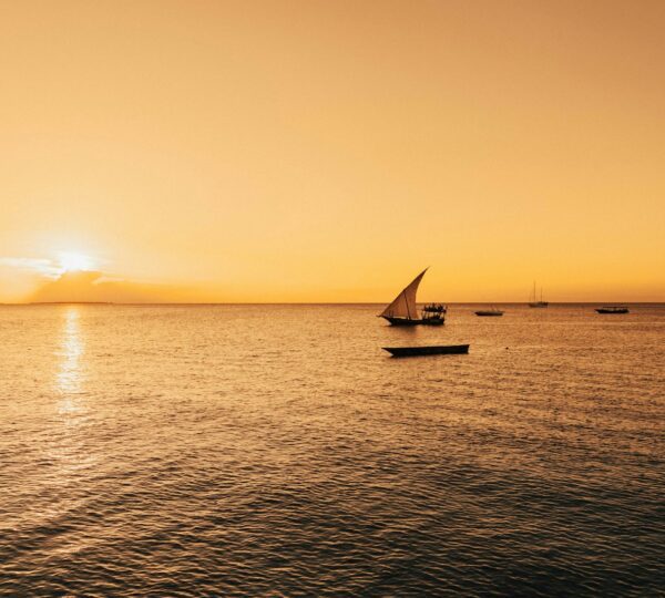 silhouette of sailboat
