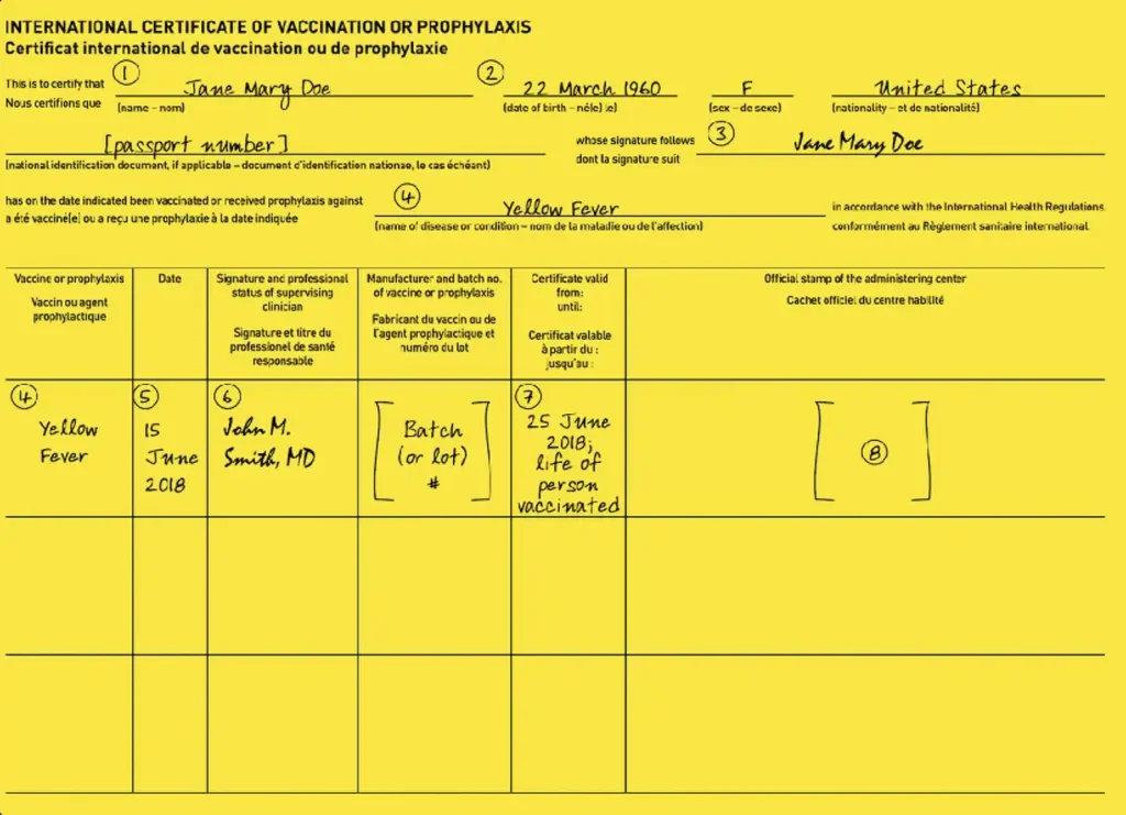 yellow fever vaccination